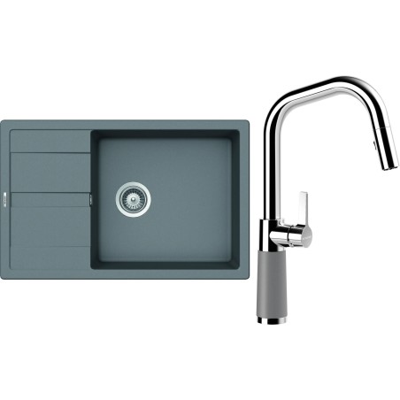 Set Schock S22-11 (dřez Manhattan D-100LS Croma + baterie SC-530.120 Croma)