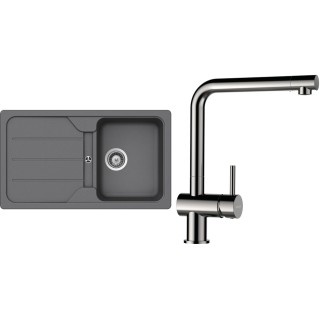 Set Schock S25-5 (dřez Formhaus D-100 Croma + baterie Epos Nerezový vzhled)