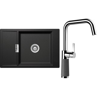 Set Schock S4-8 (dřez Mono D-100XS Stone + baterie SC-530 Stone)