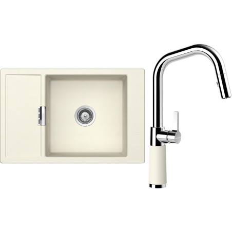 Set Schock S4-9 (dřez Mono D-100XS Magnolia + baterie SC-530.120 Magnolia)