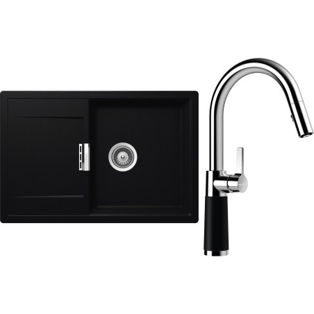 Set Schock S6-7 (dřez Mono D-100 Puro + baterie SC-520.120 Puro)