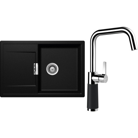 Set Schock S6-8 (dřez Mono D-100 Magma + baterie SC-530 Magma)