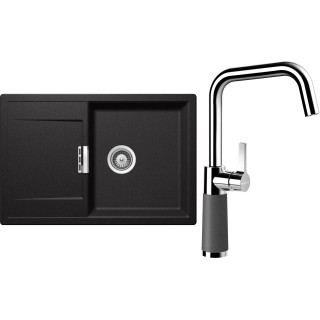 Set Schock S6-8 (dřez Mono D-100 Stone + baterie SC-530 Stone)