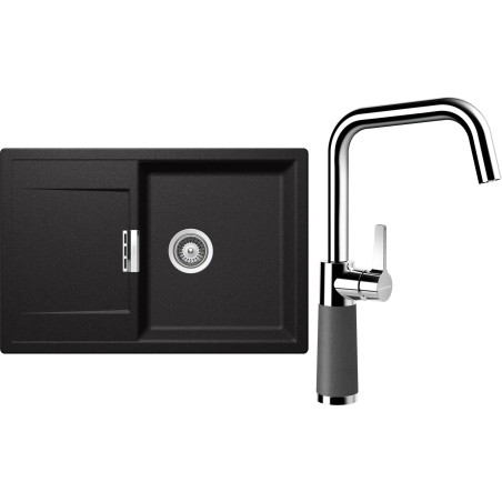 Set Schock S6-8 (dřez Mono D-100 Stone + baterie SC-530 Stone)