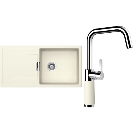 Set Schock S8-8 (dřez Mono D-100L Magnolia + baterie SC-530 Magnolia)