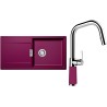 Set Schock S8-9 (dřez Mono D-100L Berry + baterie SC-530.120 Berry)