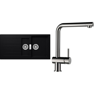 Set Schock S3-3 (dřez Signus D-150 Puro + baterie Epos Nerezový vzhled)