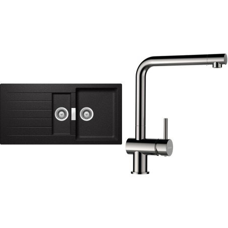 Set Schock S3-3 (dřez Signus D-150 Stone + baterie Epos Nerezový vzhled)