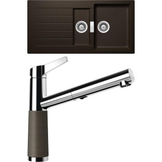 Set Schock S3-5 (dřez Signus D-150 Bronze + baterie SC-510.120 Bronze)