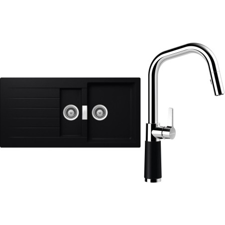 Set Schock S3-9 (dřez Signus D-150 Puro + baterie SC-530.120 Puro)