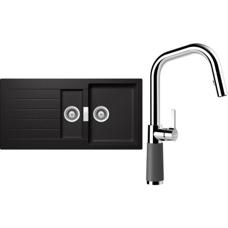 Set Schock S3-9 (dřez Signus D-150 Stone + baterie SC-530.120 Stone)