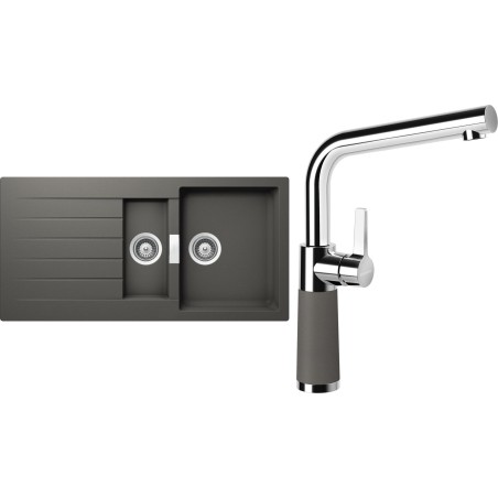 Set Schock S3-10 (dřez Signus D-150 Silverstone + baterie SC-540 Silverstone)