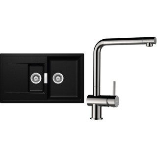 Set Schock S7-3 (dřez Mono D-150 Magma + baterie Epos Nerezový vzhled)