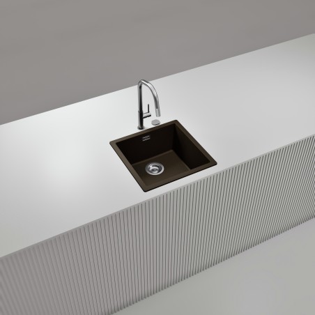 Kuchyňský dřez Schock Kaia N-100 Bronze, montáž do roviny