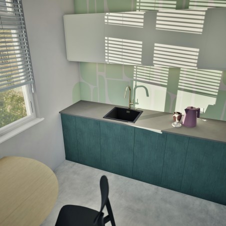 Kuchyňský dřez Schock Kaia N-100 Magma, montáž do roviny