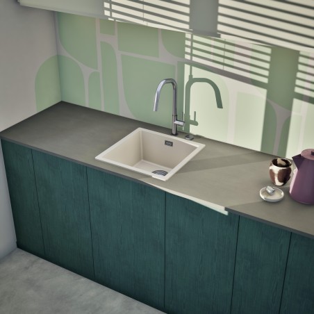 Kuchyňský dřez Schock Kaia N-100 Magnolia, spodní montáž