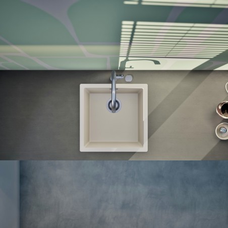 Kuchyňský dřez Schock Kaia N-100 Magnolia, spodní montáž