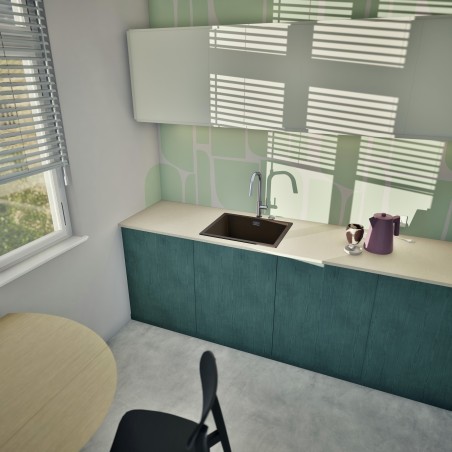 Kuchyňský dřez Schock Kaia N-100L Bronze, spodní montáž