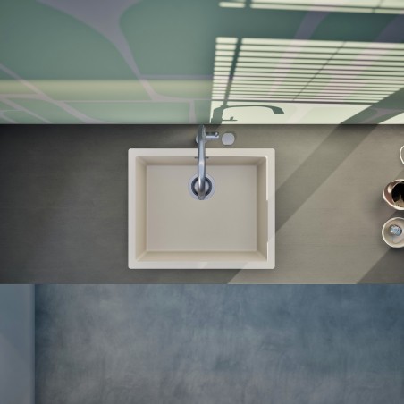 Kuchyňský dřez Schock Kaia N-100L Stone, spodní montáž