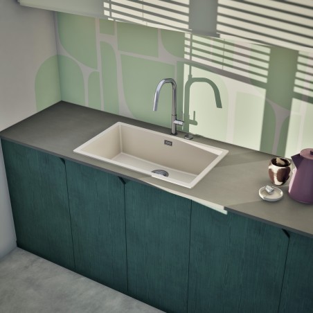 Kuchyňský dřez Schock Kaia N-100XL Magnolia, spodní montáž