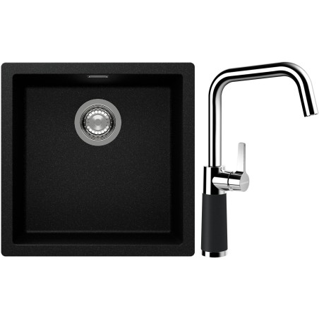 Set Schock S13-8 (dřez Kaia N-100 Magma + baterie SC-530 Magma)