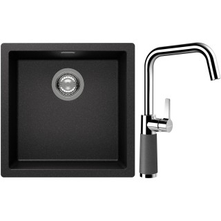 Set Schock S13-8 (dřez Kaia N-100 Stone + baterie SC-530 Stone)