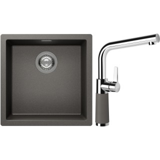 Set Schock S13-10 (dřez Kaia N-100 Silverstone + baterie SC-540 Silverstone)