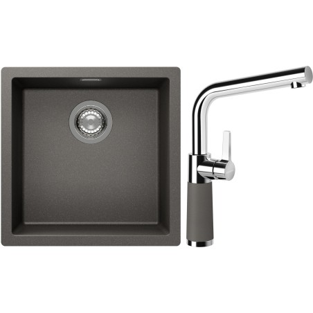 Set Schock S13-10 (dřez Kaia N-100 Silverstone + baterie SC-540 Silverstone)