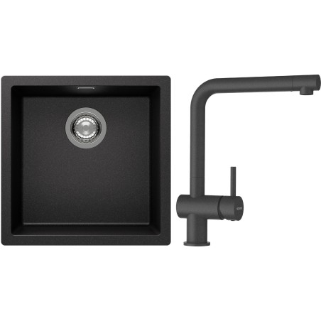 Set Schock S13-1 (dřez Kaia N-100 Stone + baterie Epos Stone)