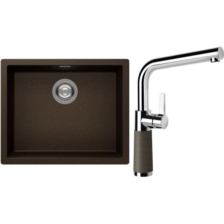 Set Schock S14-10 (dřez Kaia N-100L Bronze + baterie SC-540 Bronze)