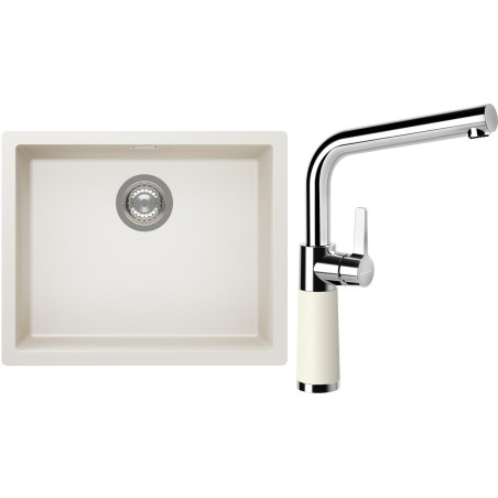 Set Schock S14-10 (dřez Kaia N-100L Magnolia + baterie SC-540 Magnolia)