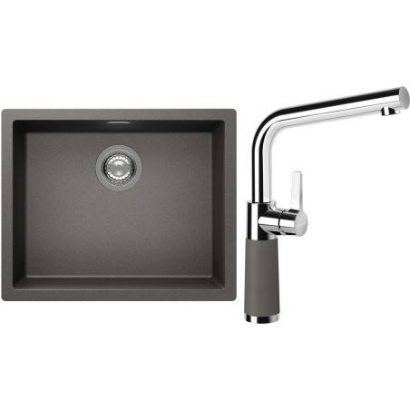 Set Schock S14-10 (dřez Kaia N-100L Silverstone + baterie SC-540 Silverstone)