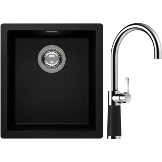 Set Schock S12-6 (dřez Kaia N-100S Magma + baterie SC-520 Magma)