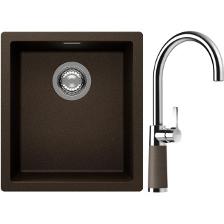 Set Schock S12-6 (dřez Kaia N-100S Bronze + baterie SC-520 Bronze)