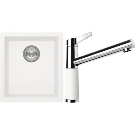 Set Schock S12-4 (dřez Kaia N-100S Polaris + baterie SC-510 Polaris)