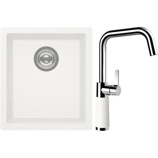 Set Schock S12-8 (dřez Kaia N-100S Polaris + baterie SC-530 Polaris)