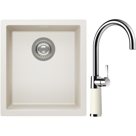 Set Schock S12-6 (dřez Kaia N-100S Magnolia + baterie SC-520 Magnolia)