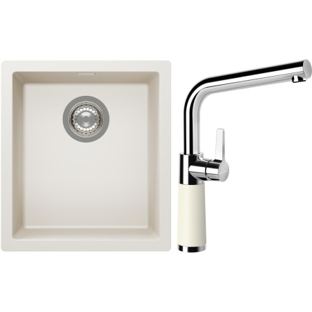 Set Schock S12-10 (dřez Kaia N-100S Magnolia + baterie SC-540 Magnolia)