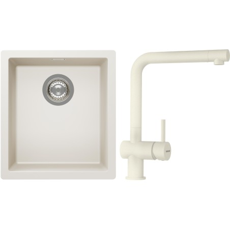 Set Schock S12-1 (dřez Kaia N-100S Magnolia + baterie Epos Magnolia)