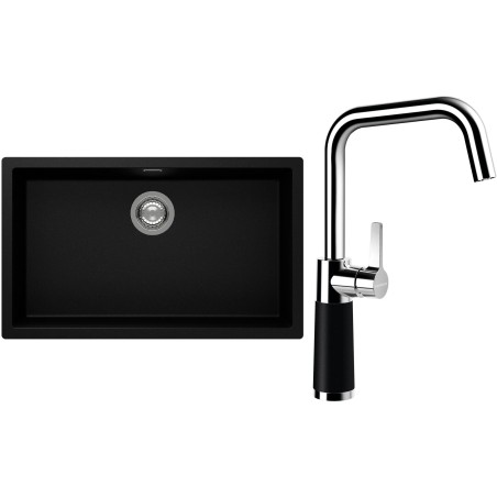 Set Schock S15-8 (dřez Kaia N-100XL Puro + baterie SC-530 Puro)