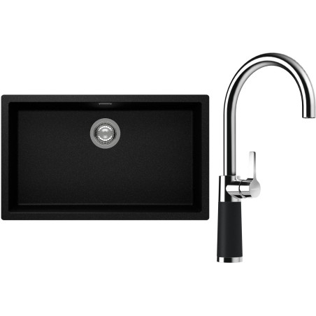 Set Schock S15-6 (dřez Kaia N-100XL Magma + baterie SC-520 Magma)