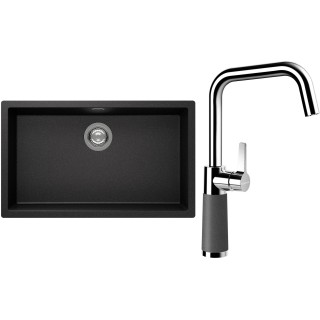 Set Schock S15-8 (dřez Kaia N-100XL Stone + baterie SC-530 Stone)