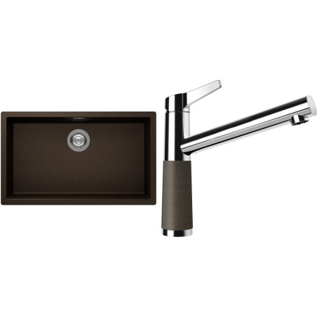 Set Schock S15-4 (dřez Kaia N-100XL Bronze + baterie SC-510 Bronze)