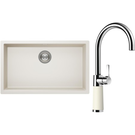 Set Schock S15-6 (dřez Kaia N-100XL Magnolia + baterie SC-520 Magnolia)