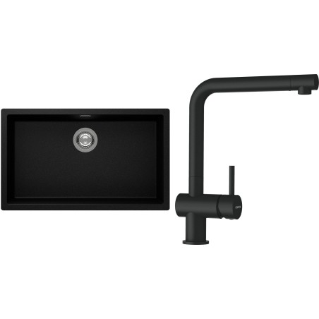 Set Schock S15-1 (dřez Kaia N-100XL Magma + baterie Epos Magma)