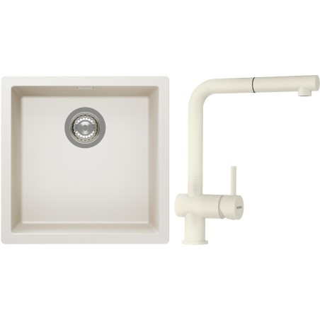 Set Schock S13-2 (dřez Kaia N-100 Magnolia + baterie Epos.120 Magnolia)