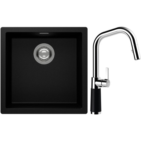 Set Schock S13-9 (dřez Kaia N-100 Puro + baterie SC-530.120 Puro)