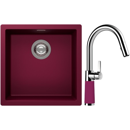 Set Schock S13-7 (dřez Kaia N-100 Berry + baterie SC-520.120 Berry)