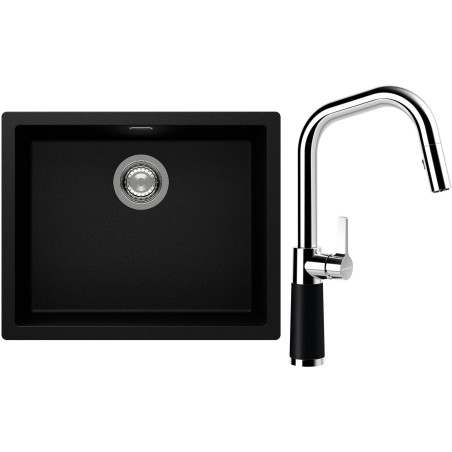 Set Schock S14-9 (dřez Kaia N-100L Puro + baterie SC-530.120 Puro)