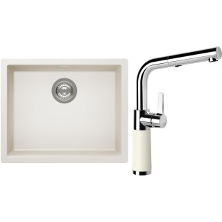 Set Schock S14-11 (dřez Kaia N-100L Magnolia + baterie SC-540.120 Magnolia)